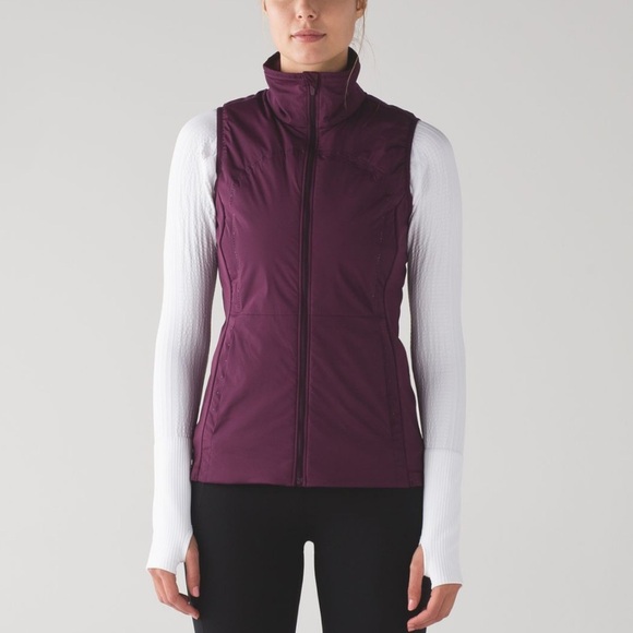 Lululemon Run For Cold Plum Vest - Picture 1 of 3
